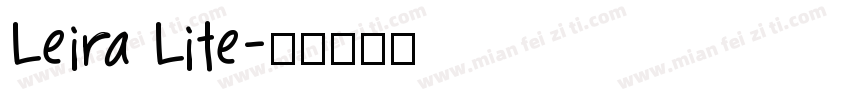 Leira Lite字体转换